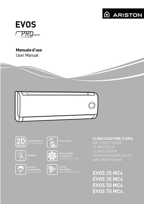 ARISTON PROTECH EVOS 25 MC4 USER MANUAL .